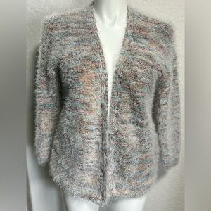 Altard State Womens Open Front Fuzzy Shrug Cardigan